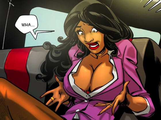 Breast Expansion in business clothes