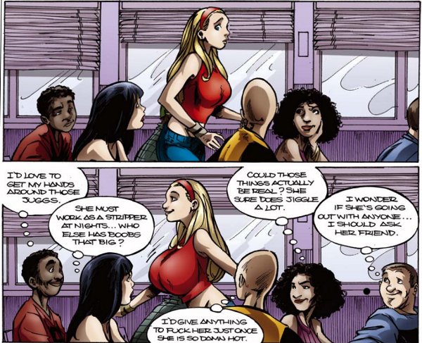 Liz has breasts that just keep expanding